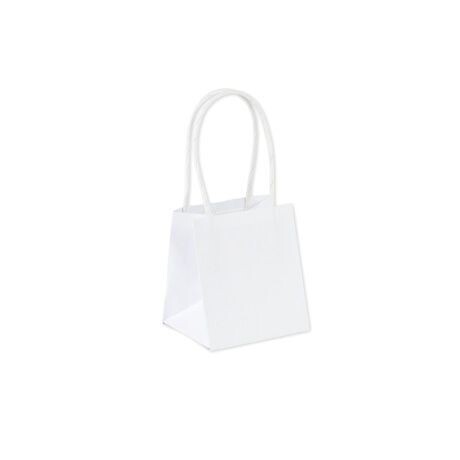 SAC A GOODIES BLANC 9x8x10CM (x6)