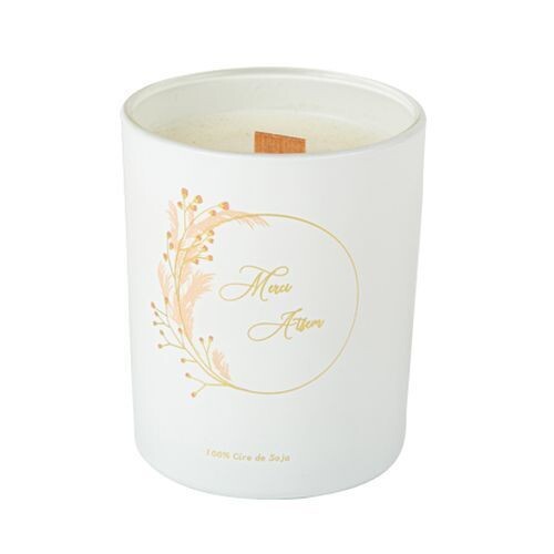 BOUGIE CIRE DE SOJA "MERCI ATSEM" FLEURS DES CHAMPS 30H