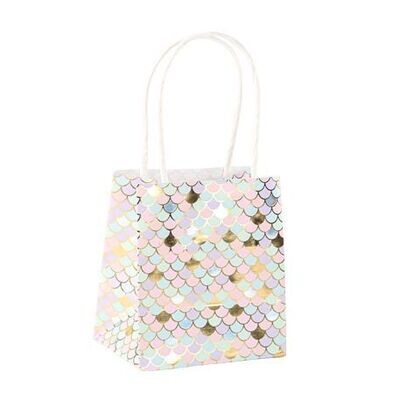 SAC A GOODIES ECAILLES PASTEL IRISE 10x11x7CM (x4)