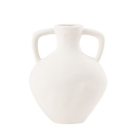 VASE EIGER GRES BLANC 18.5x15CM