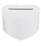 URNE FORME COEUR CARTON BLANC 23CM URNE FORME COEUR CARTON BLANC 23CM