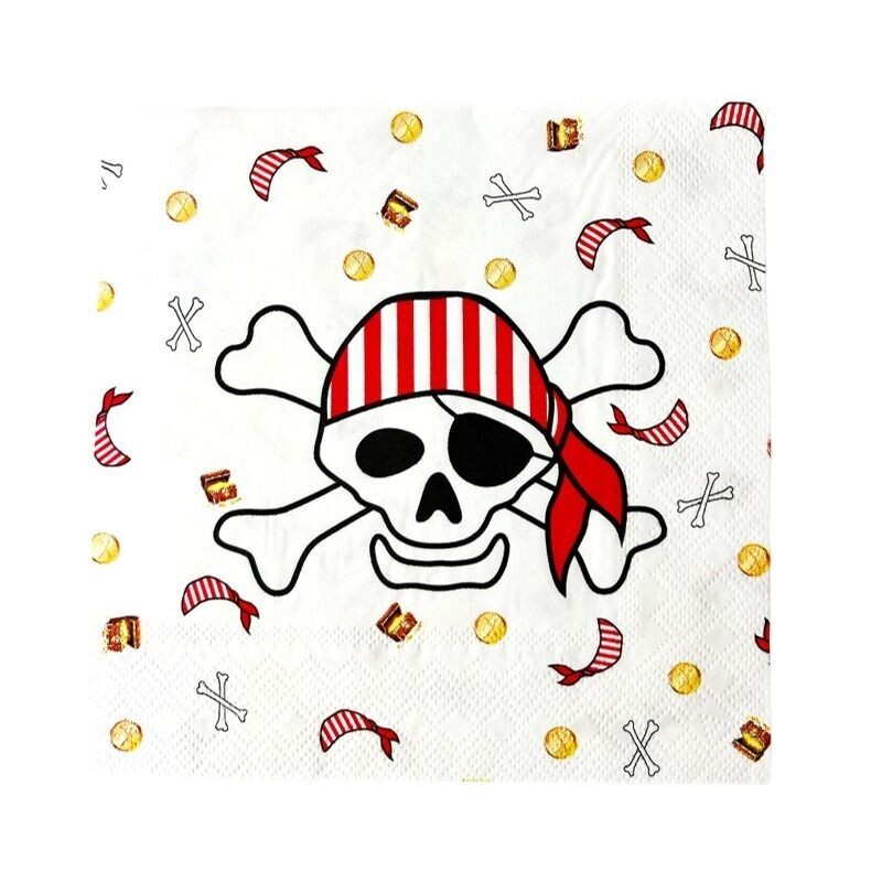 SERVIETTE PIRATE 33CM (x16)