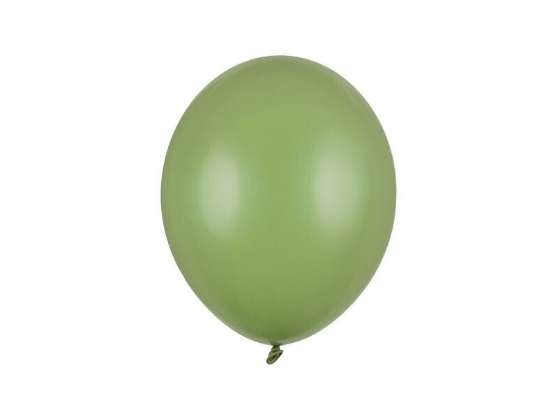 BALLON LATEX VERT SAUGE 27CM (x10)