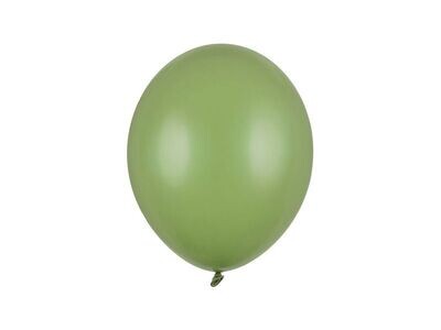 BALLON LATEX VERT SAUGE 27CM (x10)