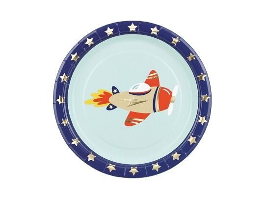 ASSIETTE AVION 18CM (x6)