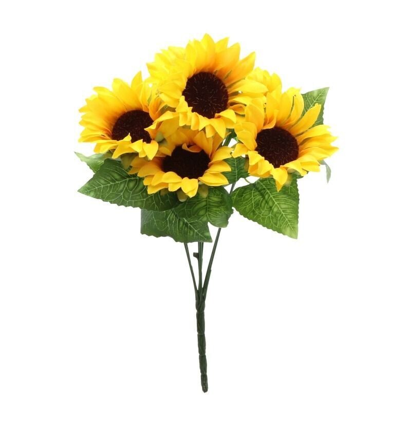 BOUQUET 7 TOURNESOLS 34CM