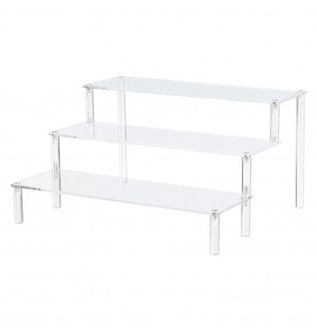 SUPPORT PLEXI ESCALIER 3 MARCHES 30.5x20.5x15CM
