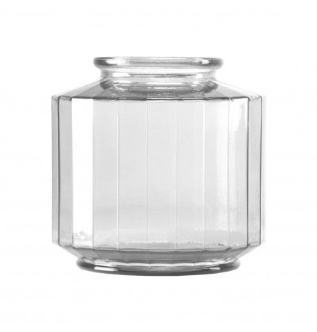 VASE VERRE FLORA 23x23CM