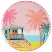 ASSIETTE RONDE SUMMER VIBES PASTEL 22.5CM (x10)