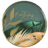 ASSIETTE RONDE BIRTHDAY JUNGLE 22.5CM (x10)