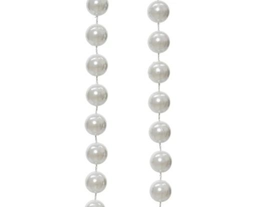 GUIRLANDE DE PERLES BRILLANTES BLANC HIVER 1.4CMx5M