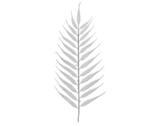 FEUILLE DE PALMIER PAILLETTES BLANCHES 42CM (x4)