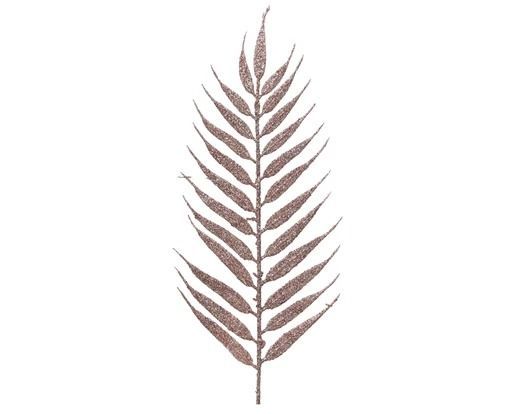 FEUILLE DE PALMIER PAILLETTES ROSE 42CM (x4)