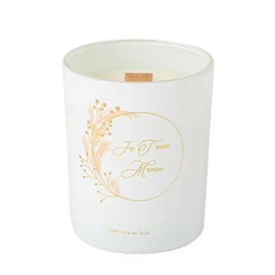 BOUGIE CIRE DE SOJA "JE T'AIME MAMAN" BLUSH ET OR 30H