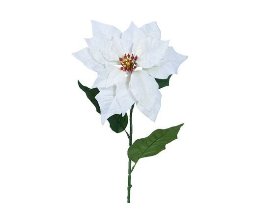 POINSETTIA BLANCHE SUR TIGE 67CM