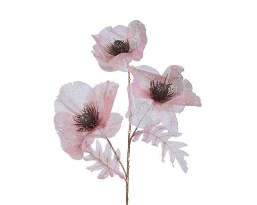 COQUELICOT ROSE POUDRE SUR TIGE 76CM