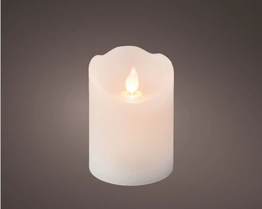 BOUGIE LED OSCILLANTE CIRE 7.5x10CM