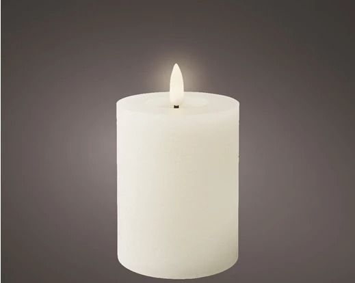 BOUGIE LED CIRE BLANCHE 7x11.2CM