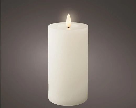 BOUGIE LED CIRE BLANCHE 7x15CM