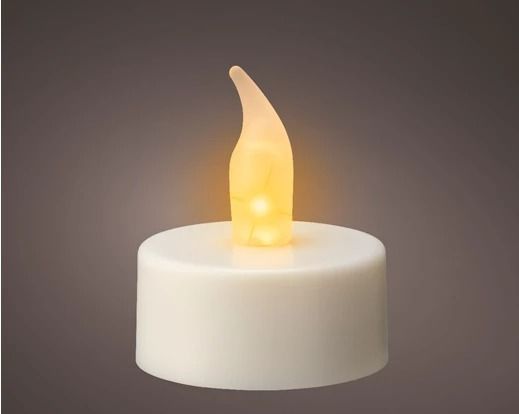 BOUGIE CHAUFFE PLAT LED BLANCHE (x6)