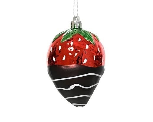 SUSPENSION FRAISE CHOCOLATE 6.2x9.1CM