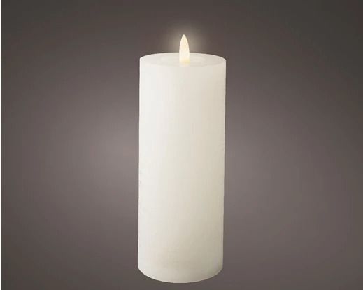 BOUGIE LED CIRE BLANCHE 7x19CM