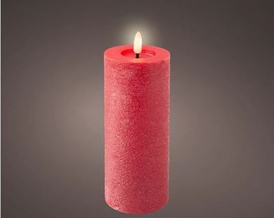 BOUGIE LED CIRE ROUGE 7x19CM BOUGIE LED CIRE ROUGE 7x19CM