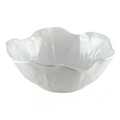 SALADIER FLORAL MELAMINE BLANC 26x8CM
