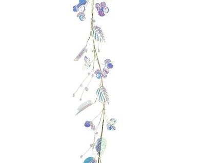 GUIRLANDE DE BAIES ET FEUILLAGE IRISE 1.30CM