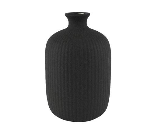 VASE GRES NOIR 16x25CM
