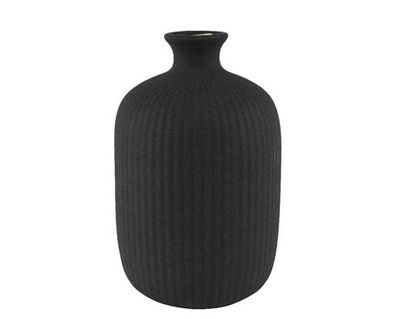 VASE GRES NOIR 16x25CM