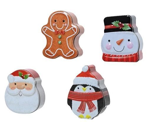BOITE DECOREE A GARNIR ETAIN MODELES ASSORTIS  13CM