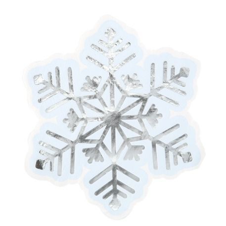 SERVIETTE FLOCON BLEU GLACIER BLANC ET ARGENT 32CM (x16)