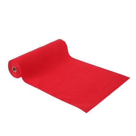 CHEMIN DE TABLE VELOURS COTELE ROUGE 28CMx3M
