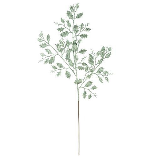 BRANCHE DE HOUX PAILLETTES VERT FORET 78CM