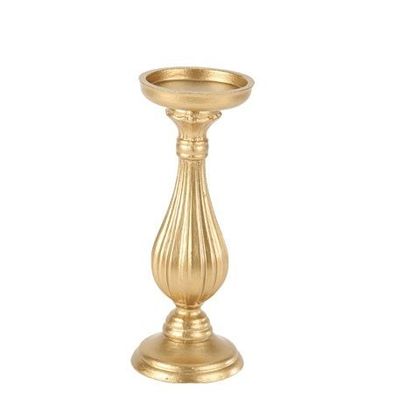 BOUGEOIR BAROQUE OR MAT 10.5x28.5CM