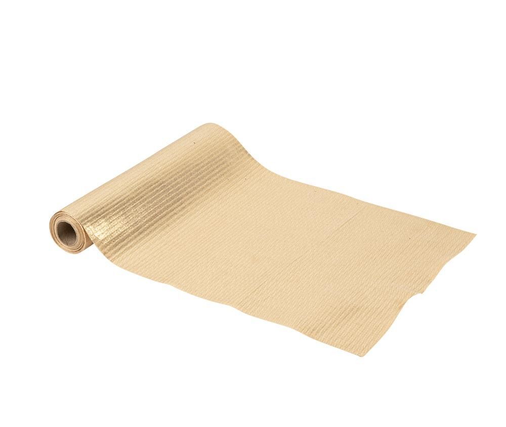 CHEMIN DE TABLE TISSU LAME OR 28CMx3M