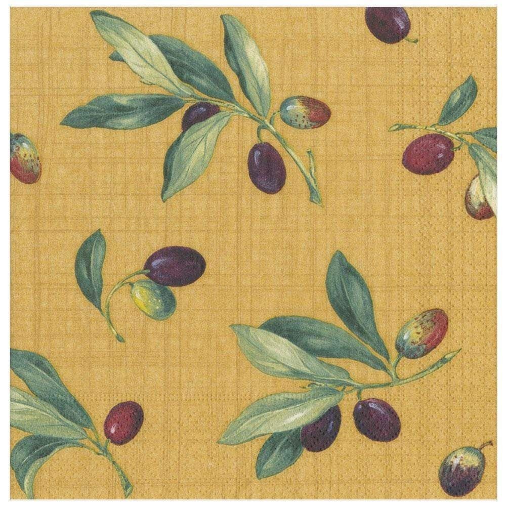 SERVIETTE BRANCHES D'OLIVIER 38CM (x20)