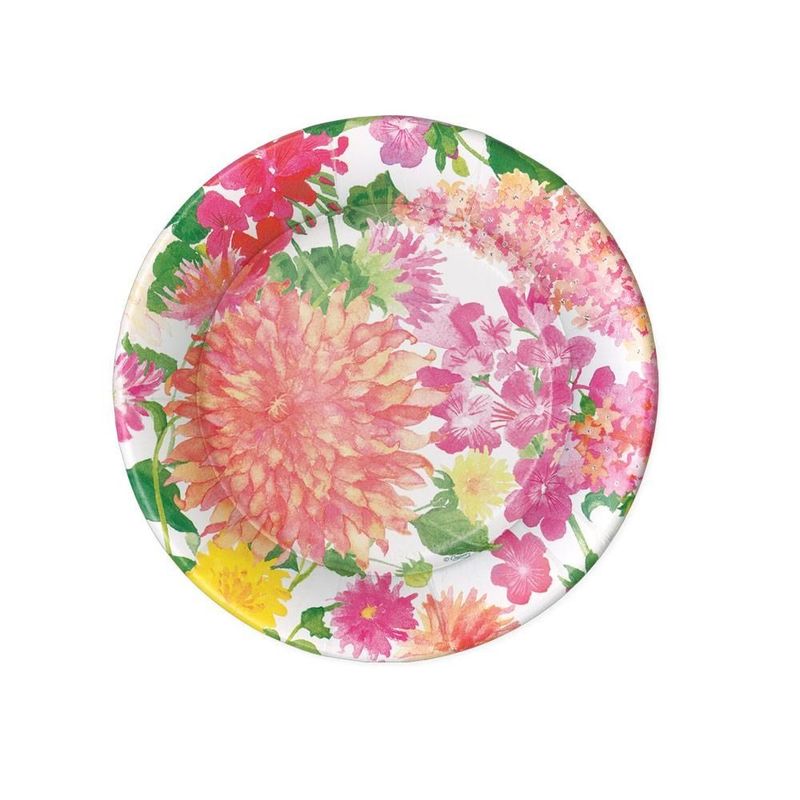 ASSIETTE RONDE SUMMER BLOOMS 20CM (x8)