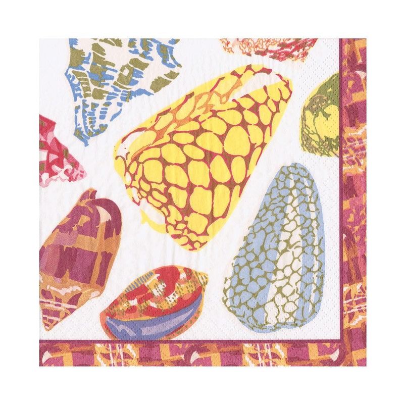 SERVIETTE COQUILLAGES 33CM (x20)