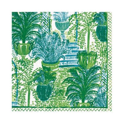 SERVIETTE JARDIN FEUILLUS 33CM (x20)