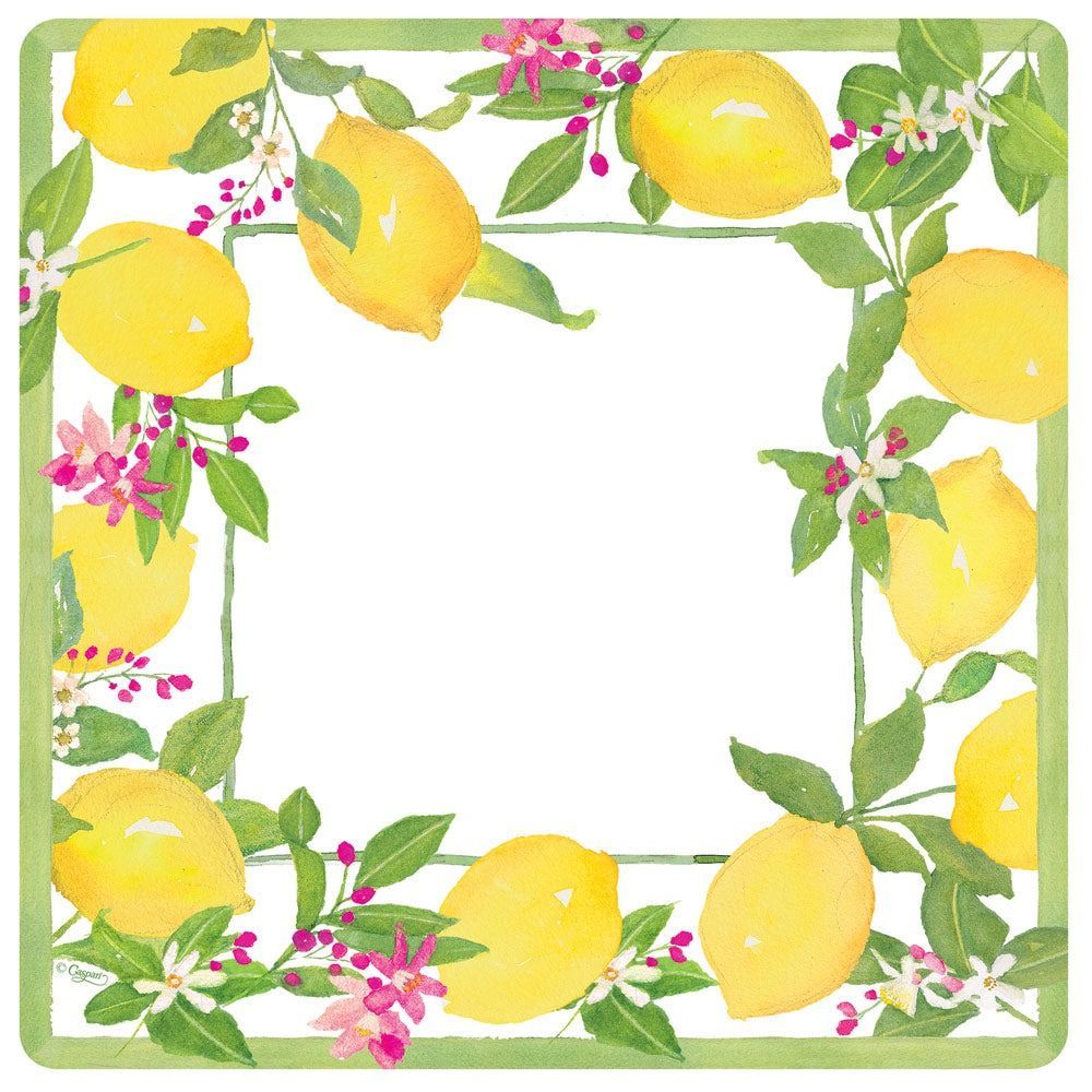 ASSIETTE CARREE LIMONCELLO 26CM (x8)