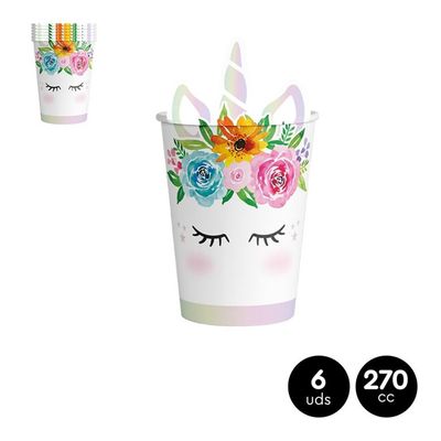 GOBELET LICORNE 27CL (x6)