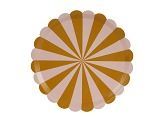ASSIETTE CIRQUE RAYURE TERRACOTTA ET ROSE 21CM (x6)