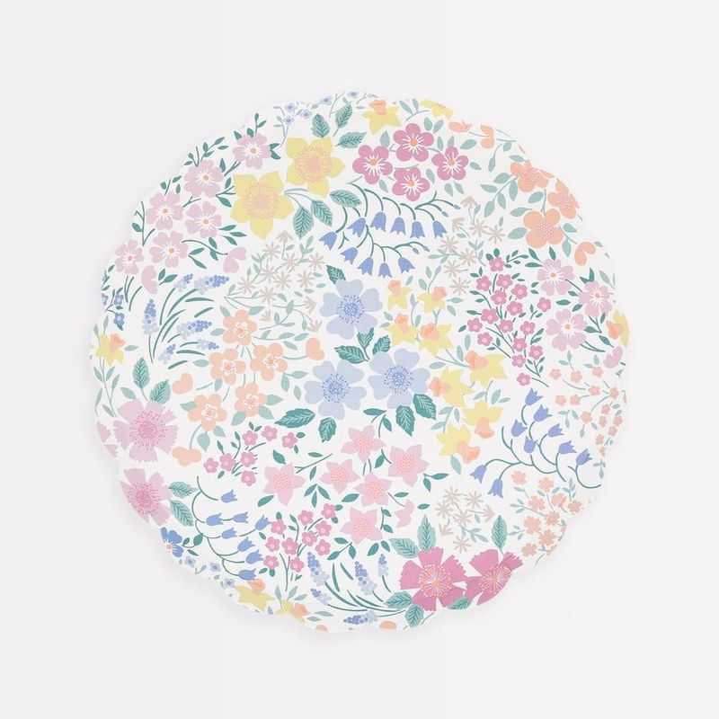 ASSIETTE JARDIN DU COTTAGE PASTEL 21.6CM (x8)