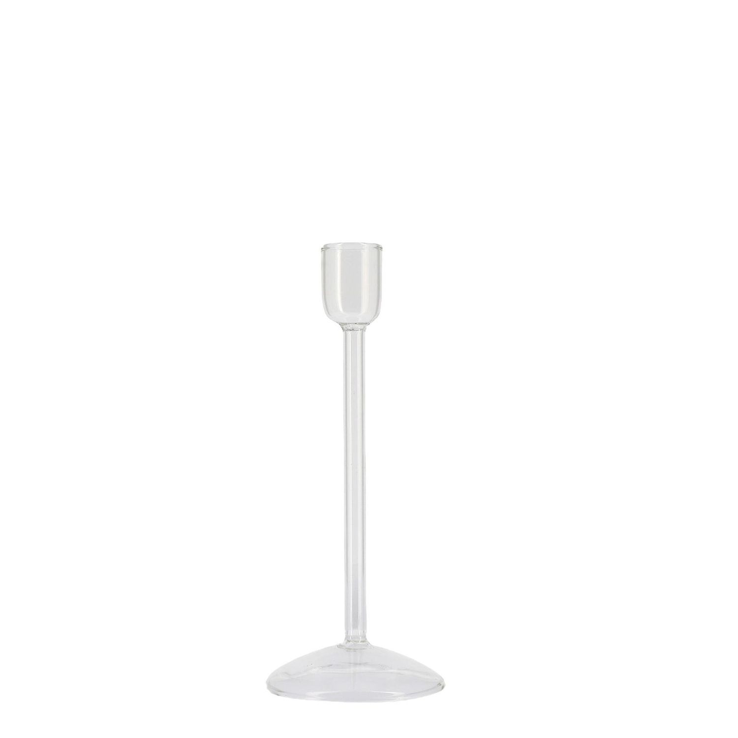 BOUGEOIR ELEGANCE VERRE TRANSPARENT 2,2x15CM