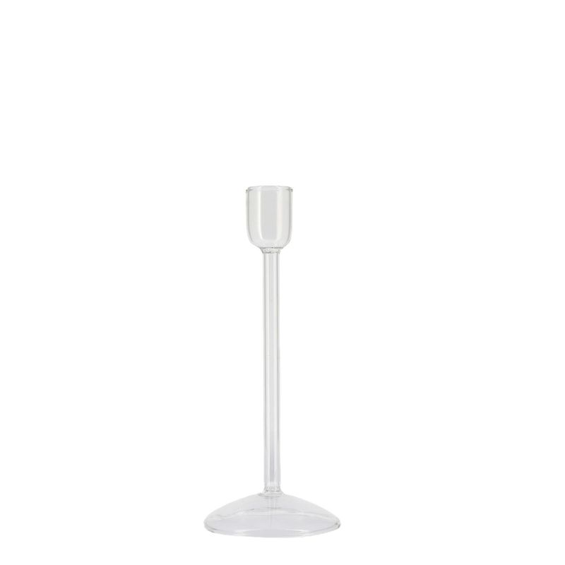 BOUGEOIR ELEGANCE VERRE TRANSPARENT 2,2x15CM