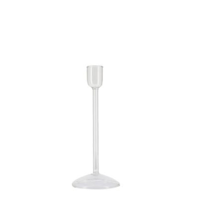 BOUGEOIR ELEGANCE VERRE TRANSPARENT 2,2x15CM