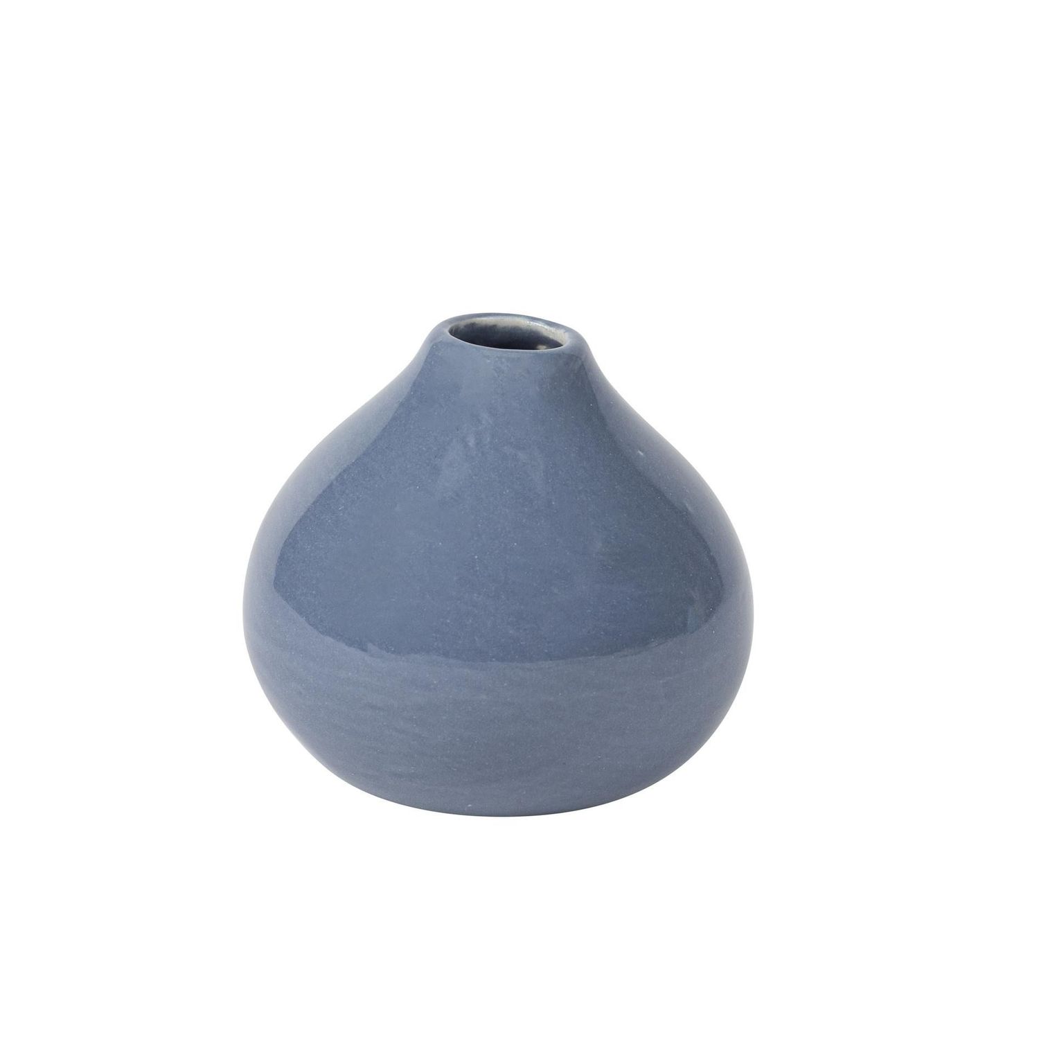 VASE LLIAS CERAMIQUE BLEU ORAGE 8x7.5CM