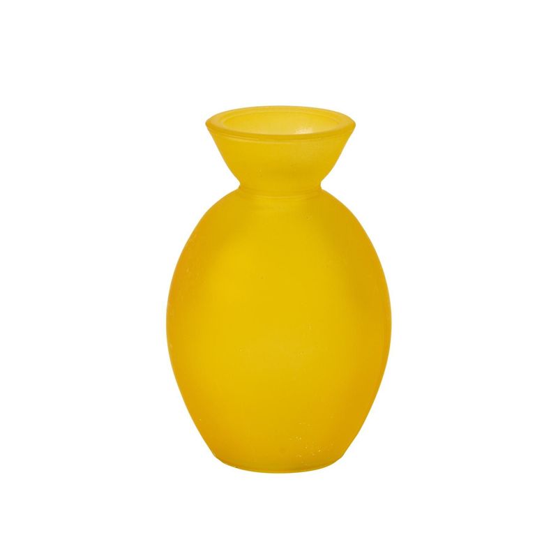 VASE NOAM VERRE JAUNE 7x10.5CM